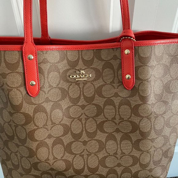 Coach Bags Coach Travel Tote Orangetan Poshmark